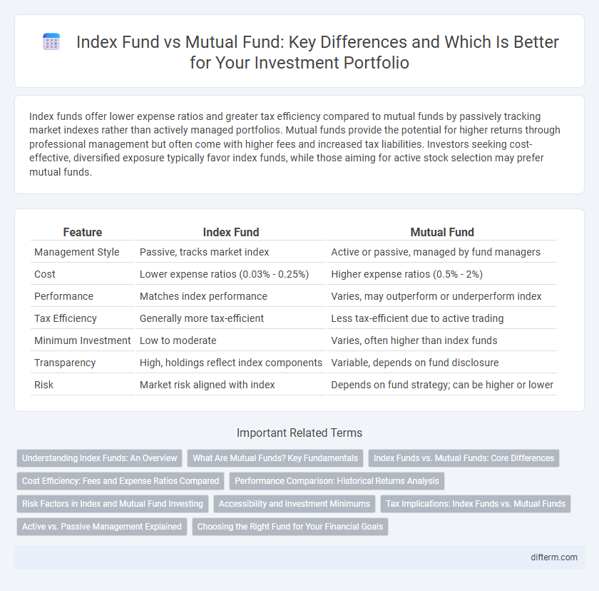 Index Fund vs Mutual Fund: Key Differences and Which Is Better for Your Investment Portfolio
