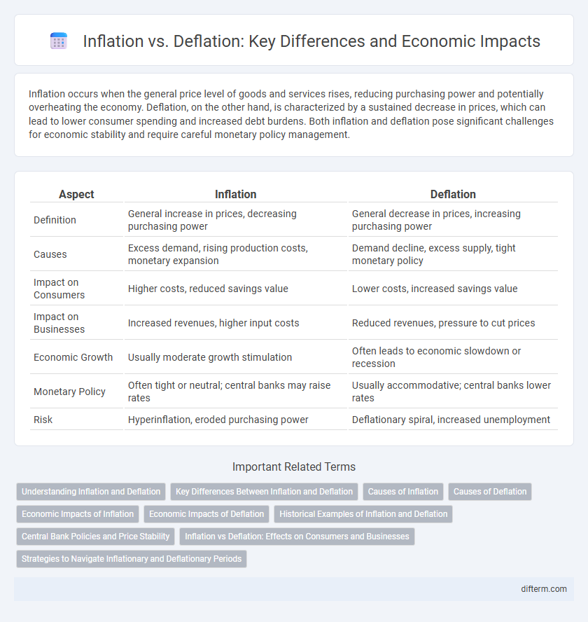 Inflation vs. Deflation: Key Differences and Economic Impacts