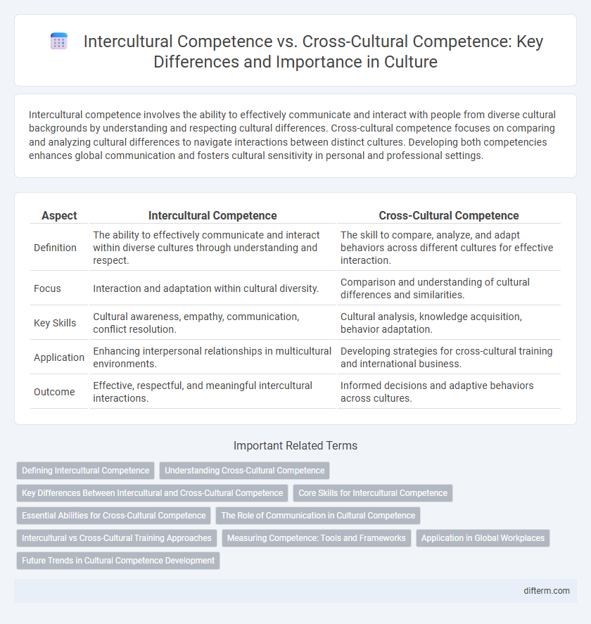 Intercultural Competence vs. Cross-Cultural Competence: Key Differences and Importance in Culture