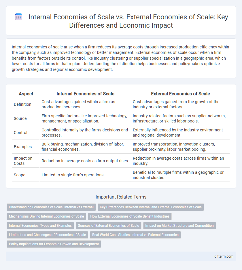 Internal Economies of Scale vs. External Economies of Scale: Key Differences and Economic Impact