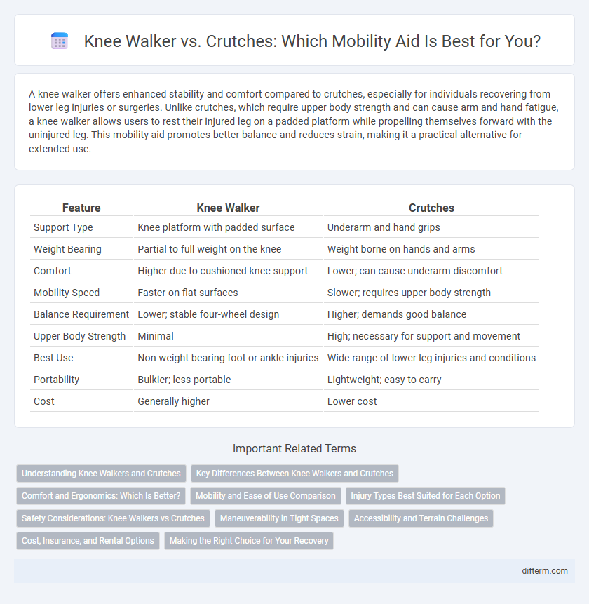 Knee Walker vs. Crutches: Which Mobility Aid Is Best for You?