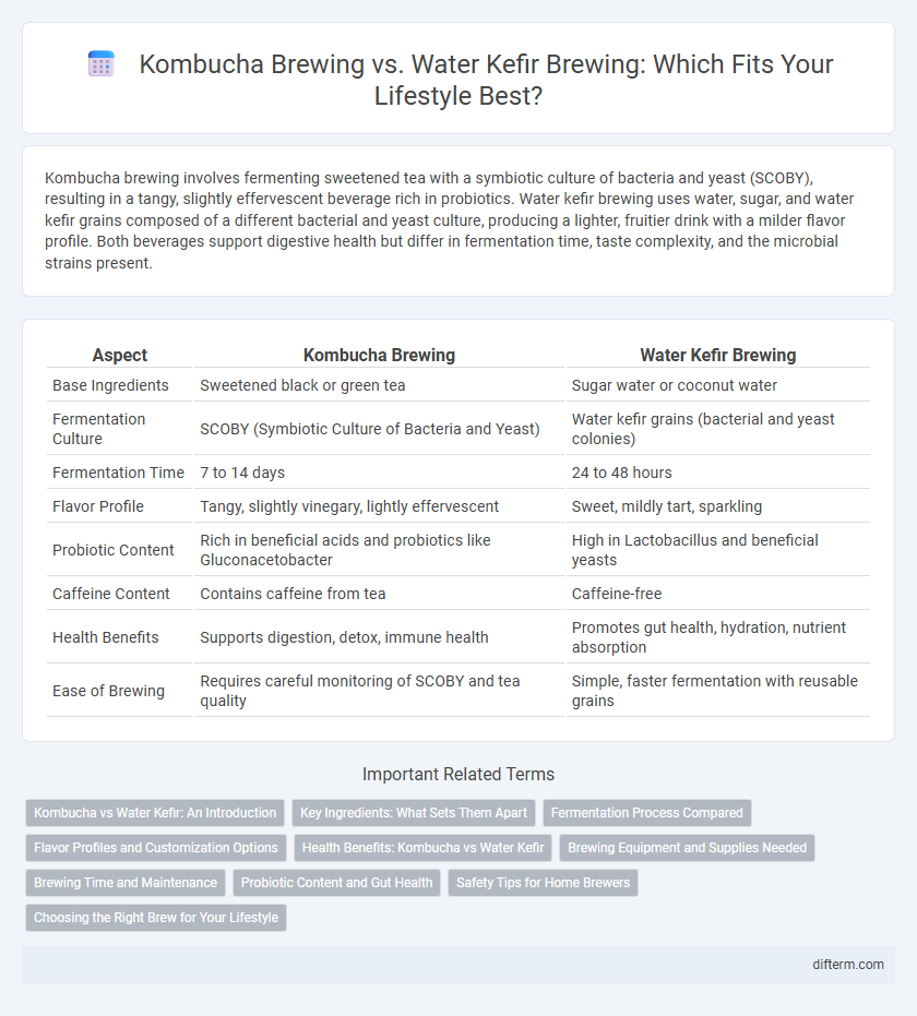Kombucha Brewing vs. Water Kefir Brewing: Which Fits Your Lifestyle Best?