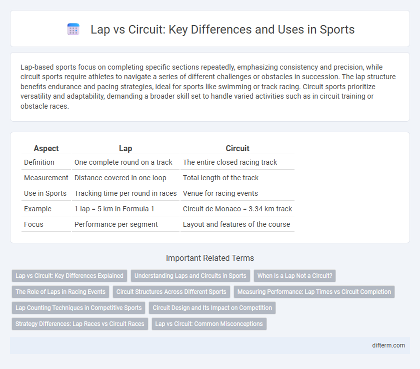 Lap vs Circuit: Key Differences and Uses in Sports