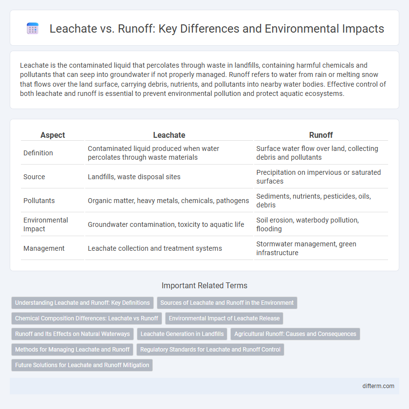 Leachate vs. Runoff: Key Differences and Environmental Impacts