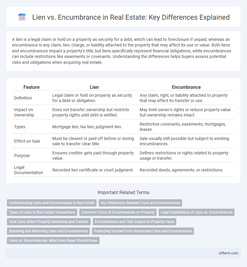 Lien vs. Encumbrance in Real Estate: Key Differences Explained