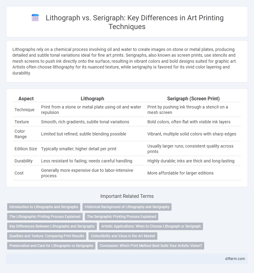 Lithograph vs. Serigraph: Key Differences in Art Printing Techniques