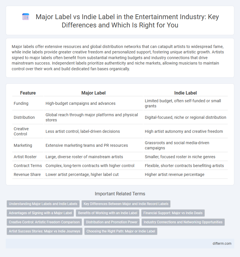 Major Label vs Indie Label in the Entertainment Industry: Key Differences and Which Is Right for You