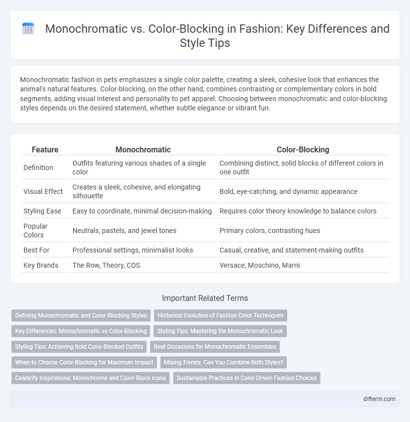 Monochromatic vs. Color-Blocking in Fashion: Key Differences and Style Tips