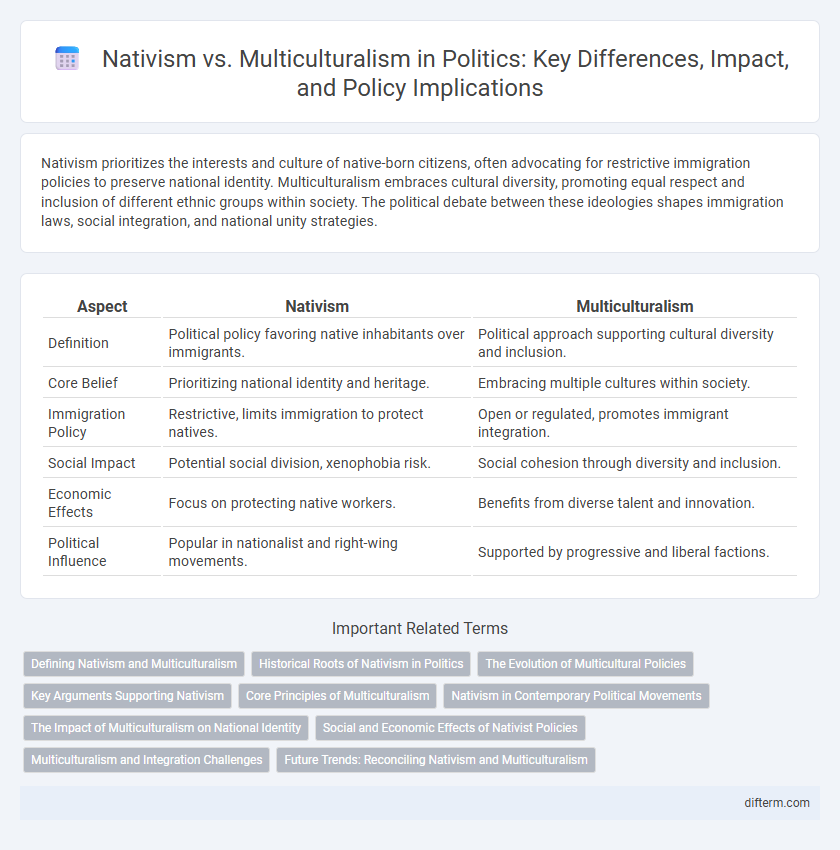 Nativism vs. Multiculturalism in Politics: Key Differences, Impact, and Policy Implications