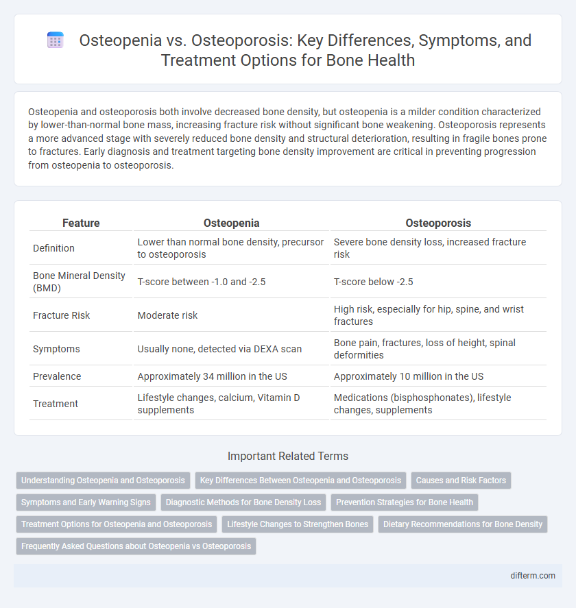 Osteopenia vs. Osteoporosis: Key Differences, Symptoms, and Treatment Options for Bone Health
