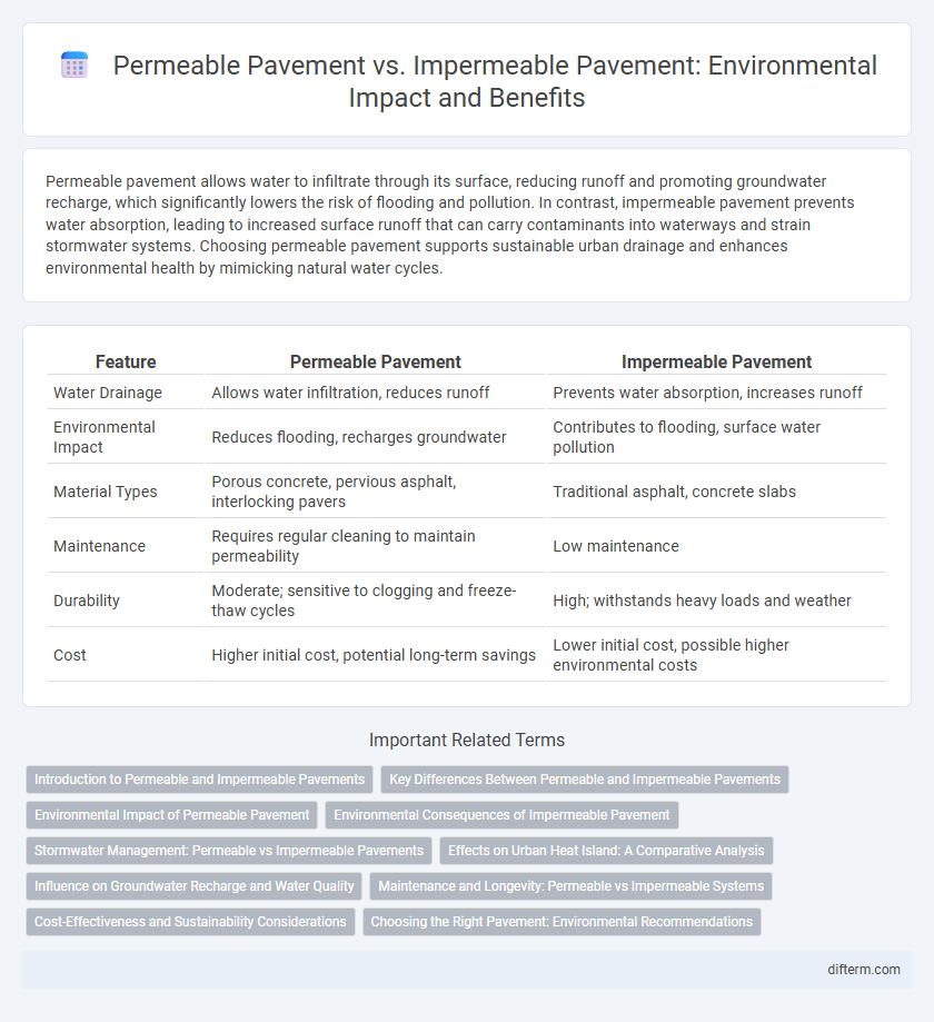 Permeable Pavement vs. Impermeable Pavement: Environmental Impact and Benefits