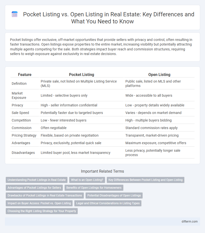 Pocket Listing vs. Open Listing in Real Estate: Key Differences and What You Need to Know