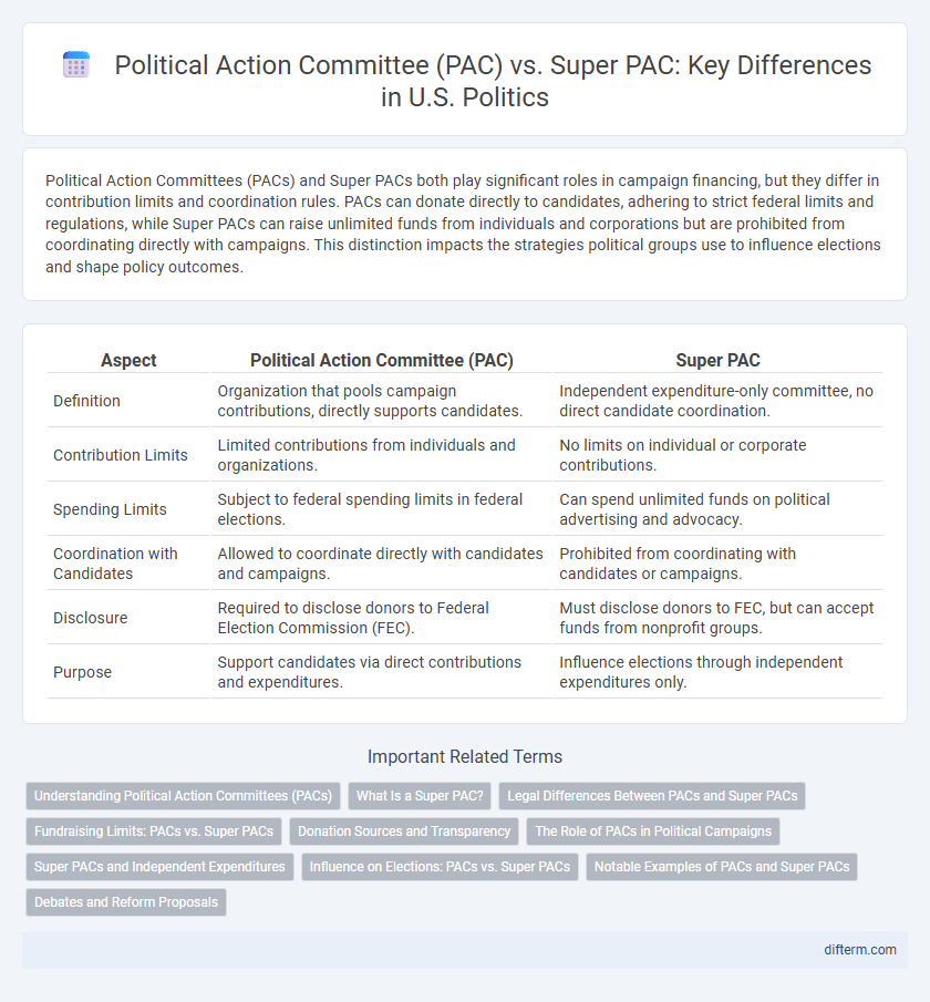 Political Action Committee (PAC) vs. Super PAC: Key Differences in U.S. Politics