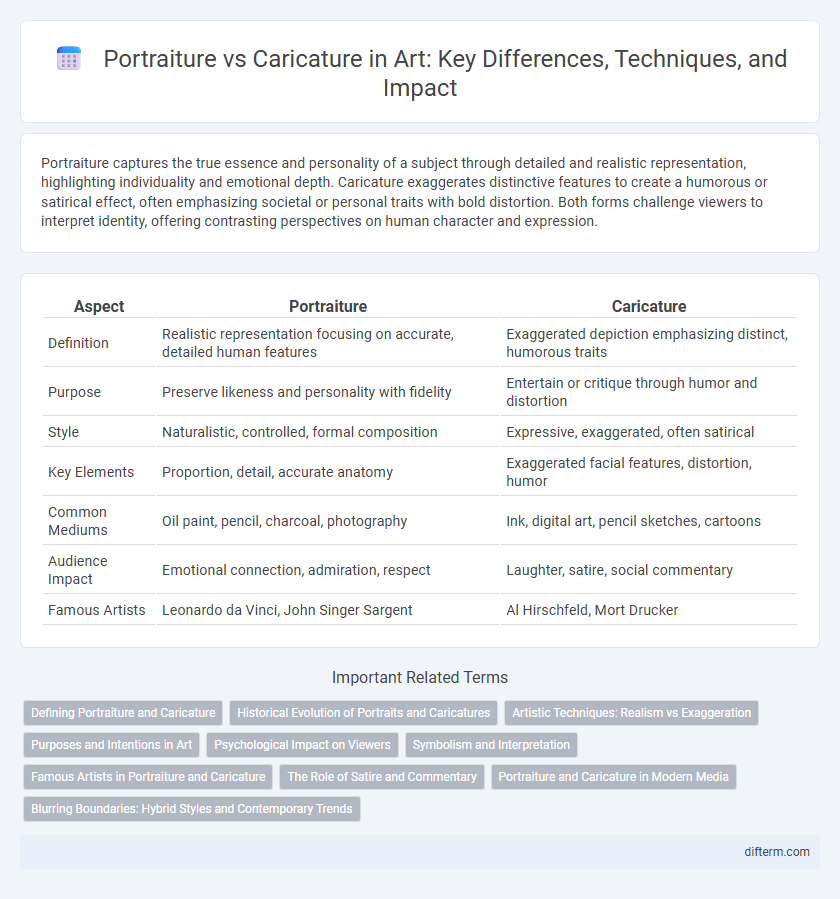 Portraiture vs Caricature in Art: Key Differences, Techniques, and Impact