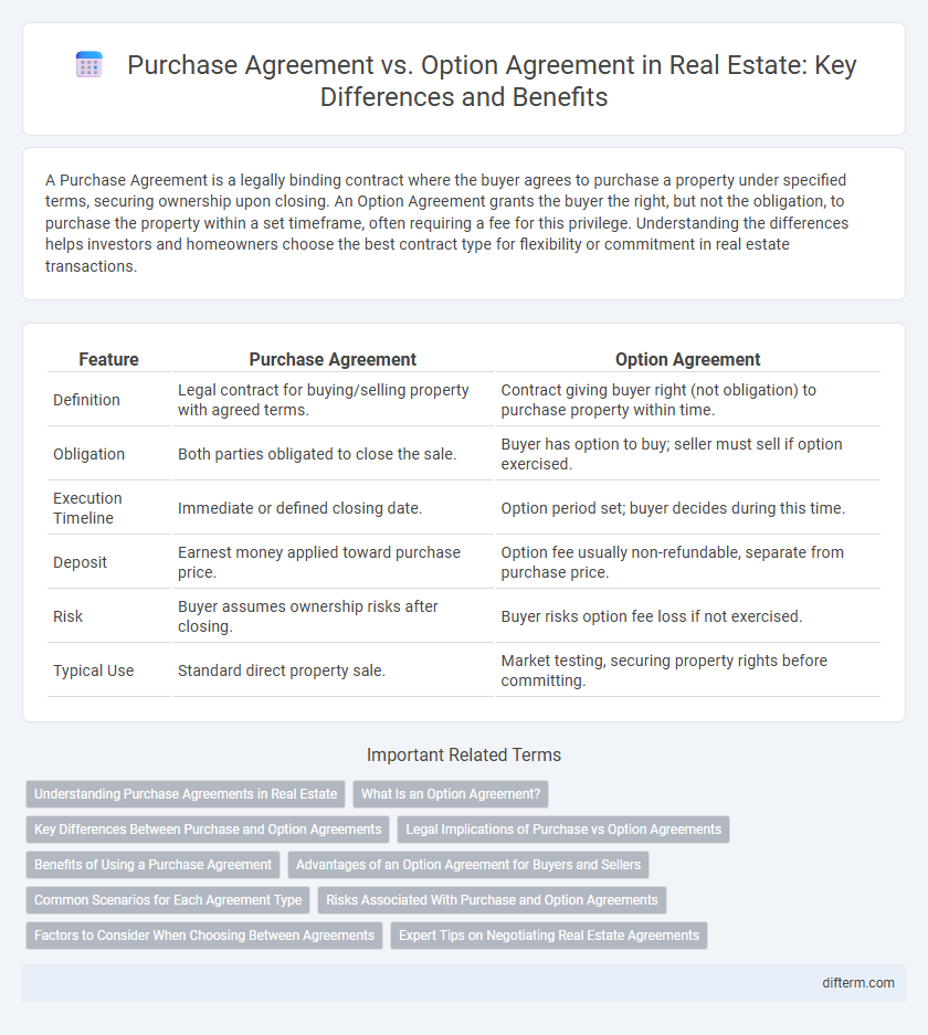 Purchase Agreement vs. Option Agreement in Real Estate: Key Differences and Benefits