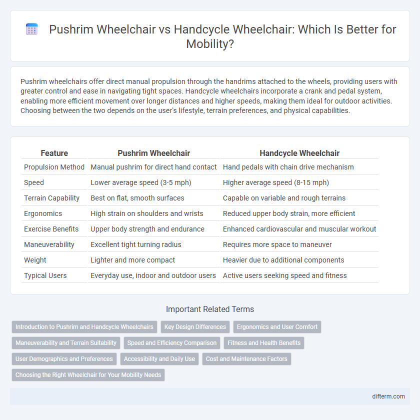 Pushrim Wheelchair vs Handcycle Wheelchair: Which Is Better for Mobility?