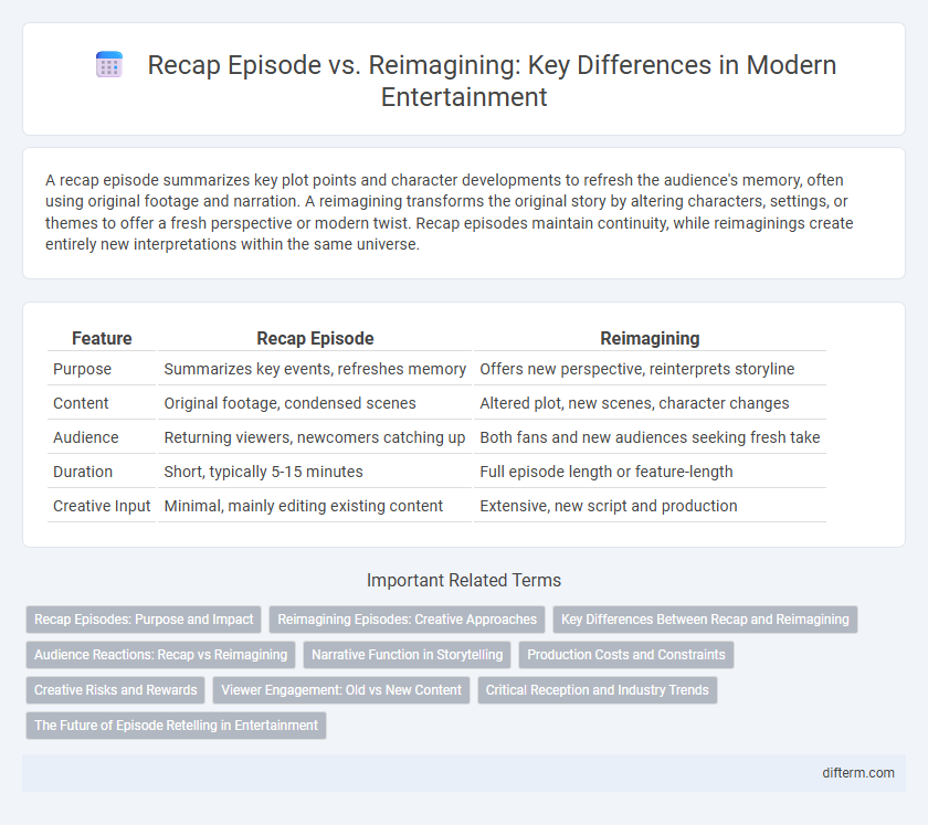 Recap Episode vs. Reimagining: Key Differences in Modern Entertainment