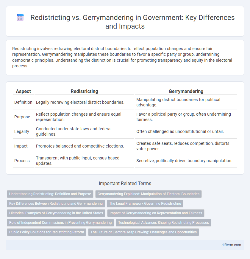 Redistricting vs. Gerrymandering in Government: Key Differences and Impacts