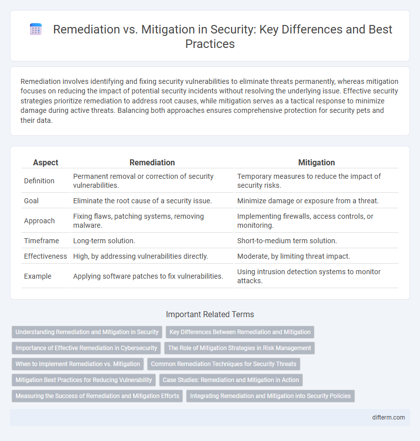 Remediation vs. Mitigation in Security: Key Differences and Best Practices