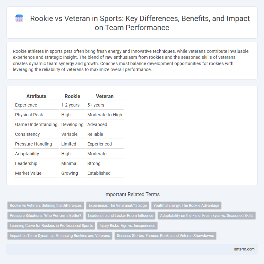 Rookie vs Veteran in Sports: Key Differences, Benefits, and Impact on Team Performance