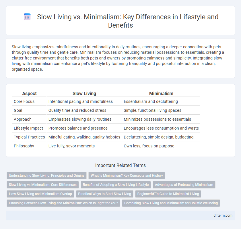Slow Living vs. Minimalism: Key Differences in Lifestyle and Benefits