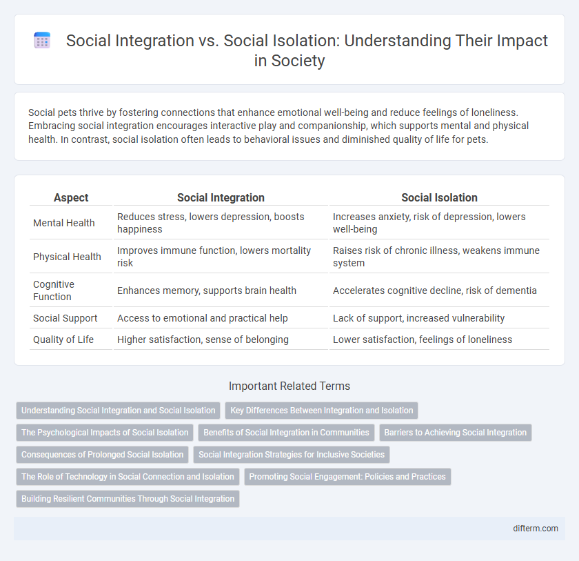 Social Integration vs. Social Isolation: Understanding Their Impact in Society