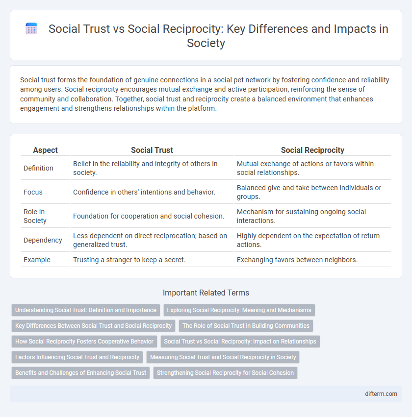 Social Trust vs Social Reciprocity: Key Differences and Impacts in Society