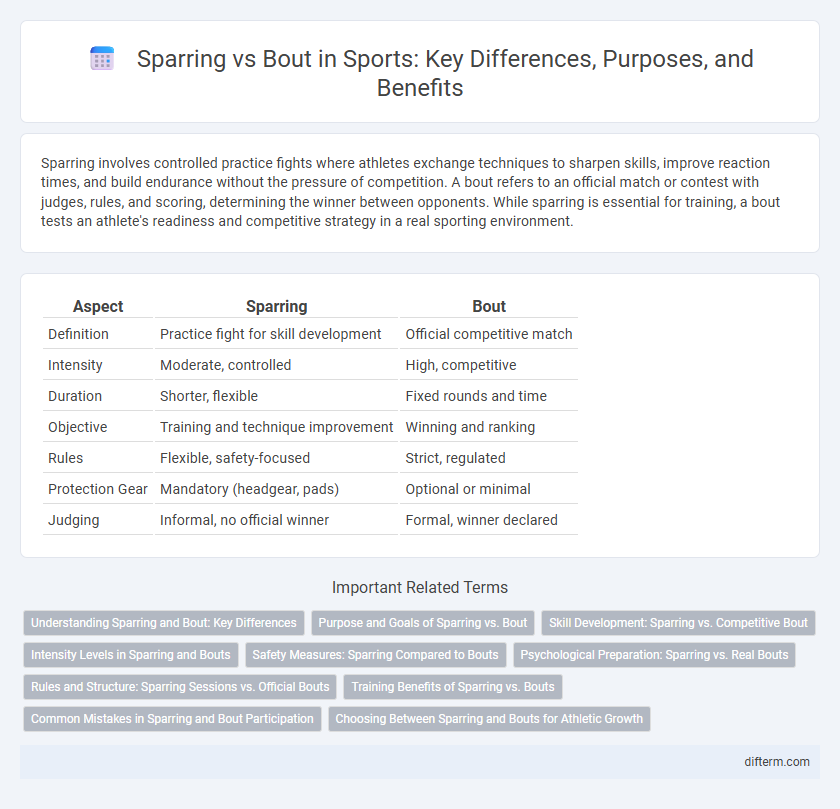 Sparring vs Bout in Sports: Key Differences, Purposes, and Benefits
