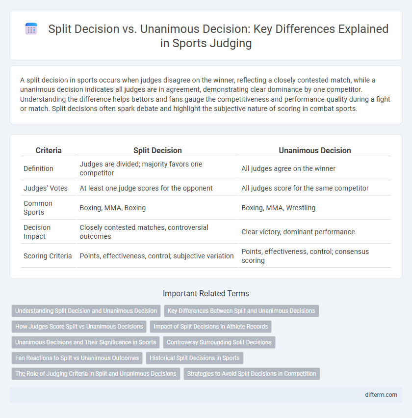 Split Decision vs. Unanimous Decision: Key Differences Explained in Sports Judging