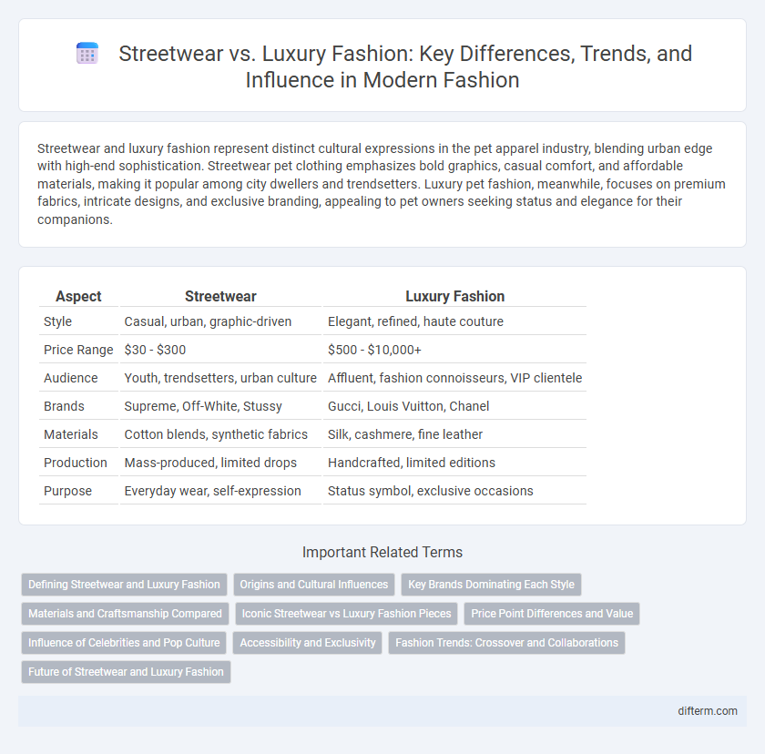 Streetwear vs. Luxury Fashion: Key Differences, Trends, and Influence in Modern Fashion