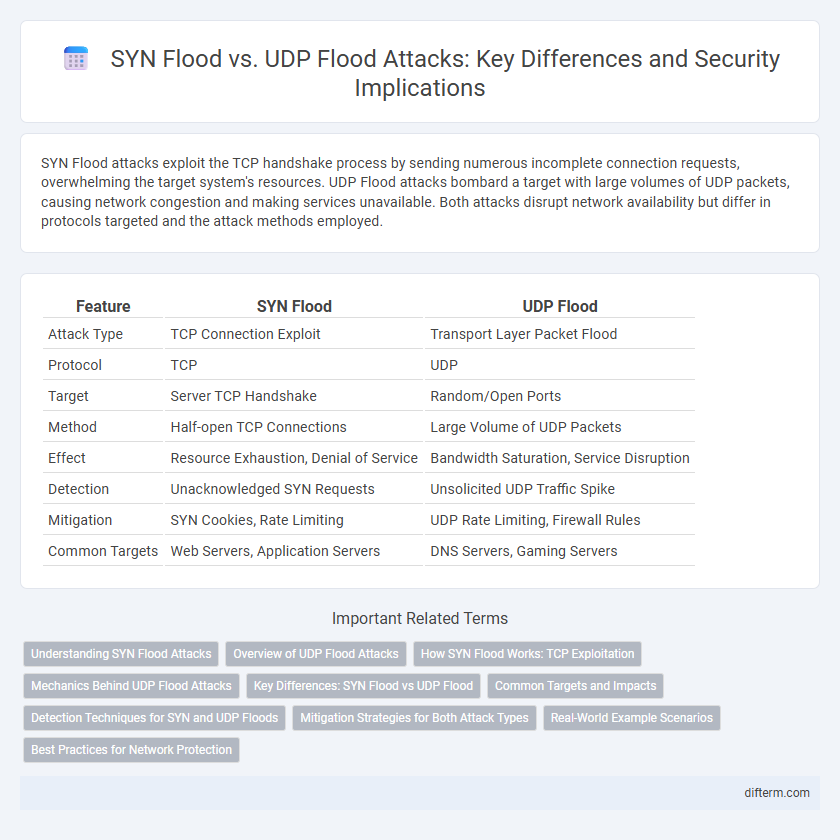 SYN Flood vs. UDP Flood Attacks: Key Differences and Security Implications