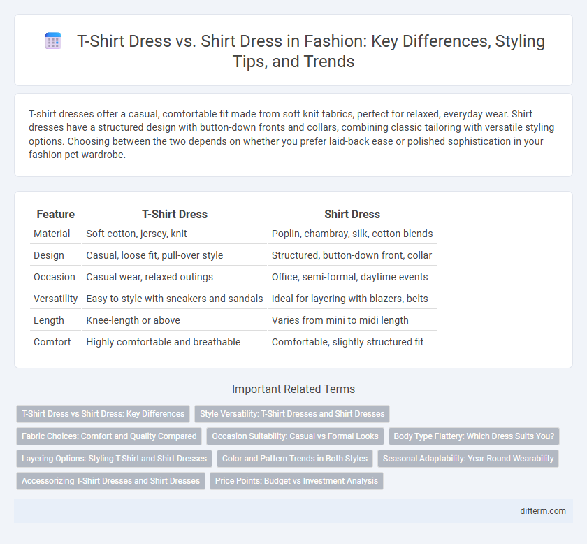 T-Shirt Dress vs. Shirt Dress in Fashion: Key Differences, Styling Tips, and Trends