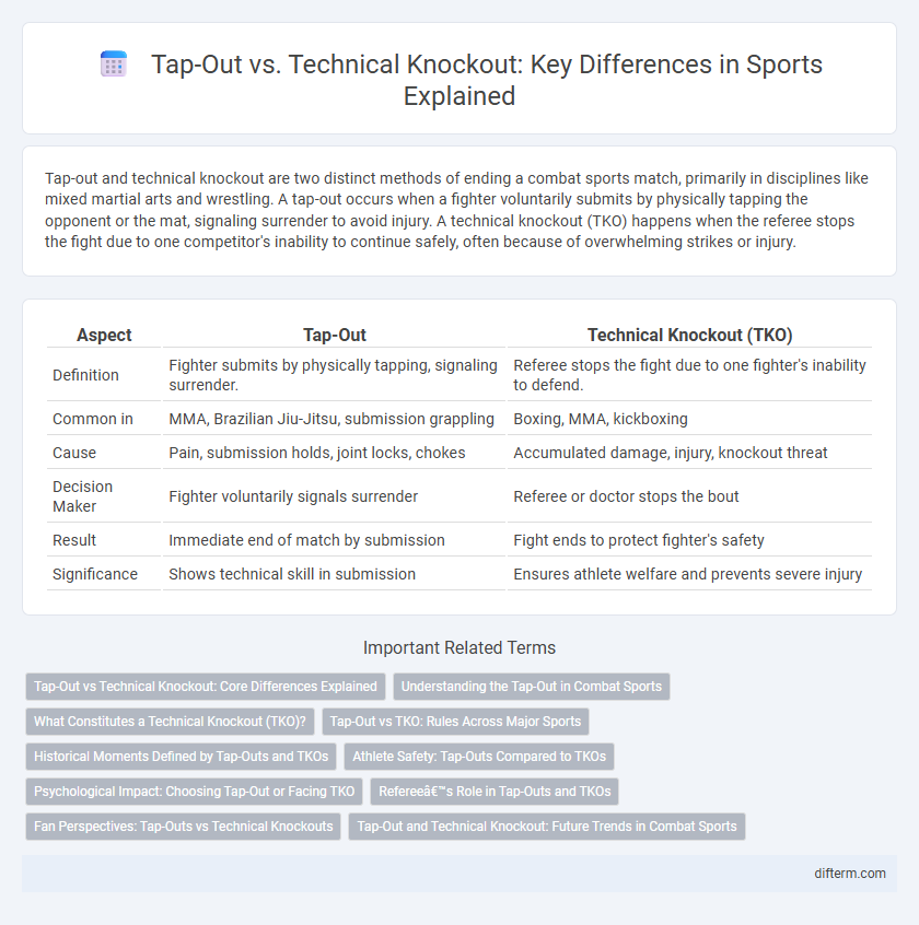 Tap-Out vs. Technical Knockout: Key Differences in Sports Explained
