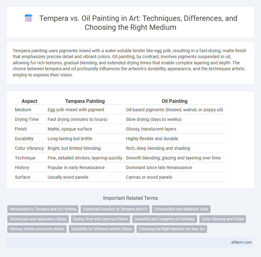Tempera vs. Oil Painting in Art: Techniques, Differences, and Choosing the Right Medium