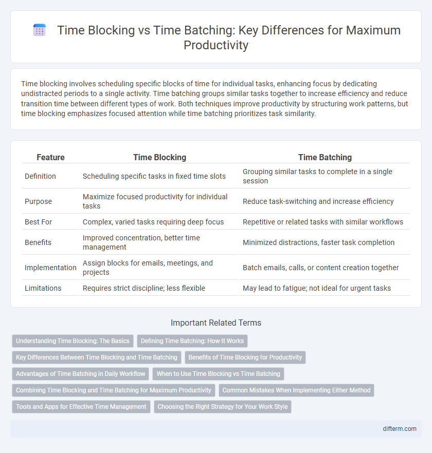 Time Blocking vs Time Batching: Key Differences for Maximum Productivity