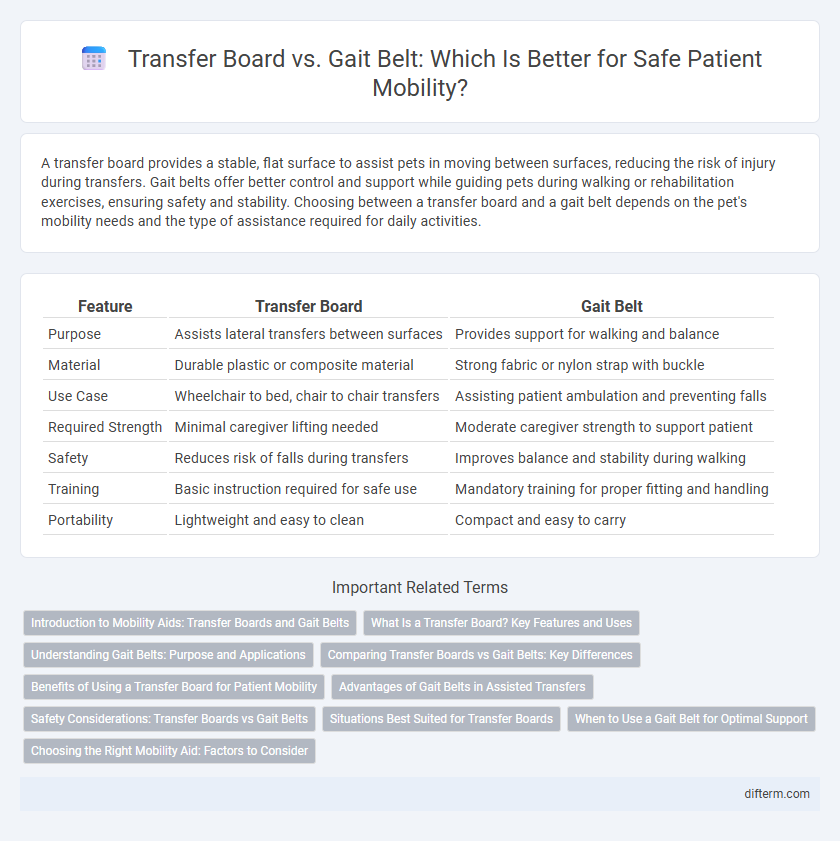 Transfer Board vs. Gait Belt: Which Is Better for Safe Patient Mobility?