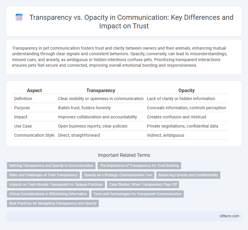 Transparency vs. Opacity in Communication: Key Differences and Impact on Trust