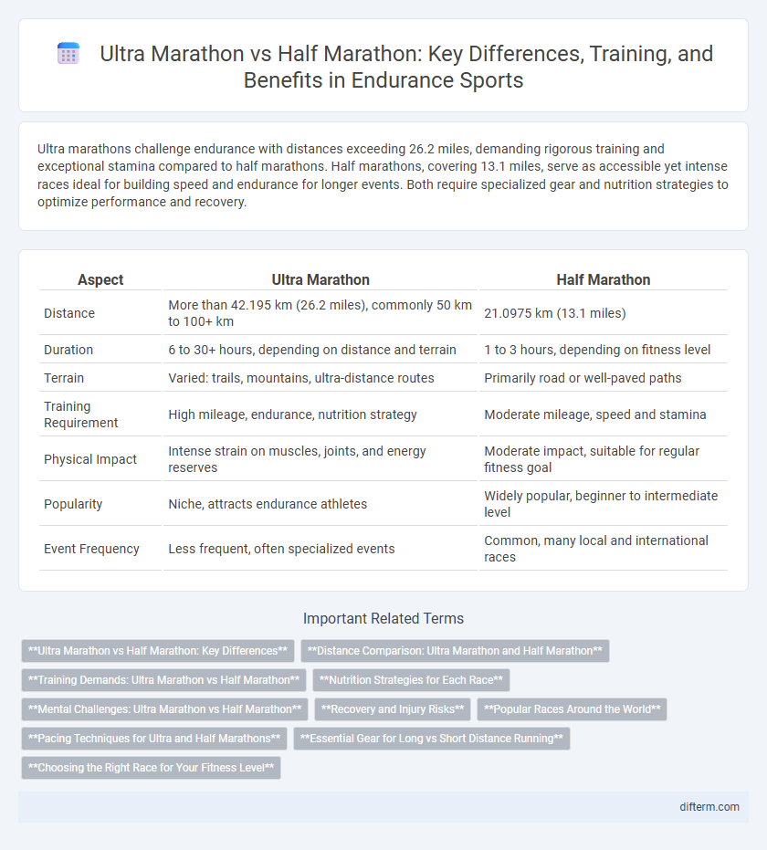 Ultra Marathon vs Half Marathon: Key Differences, Training, and Benefits in Endurance Sports