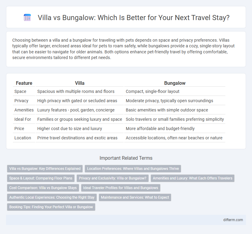 Villa vs Bungalow: Which Is Better for Your Next Travel Stay?