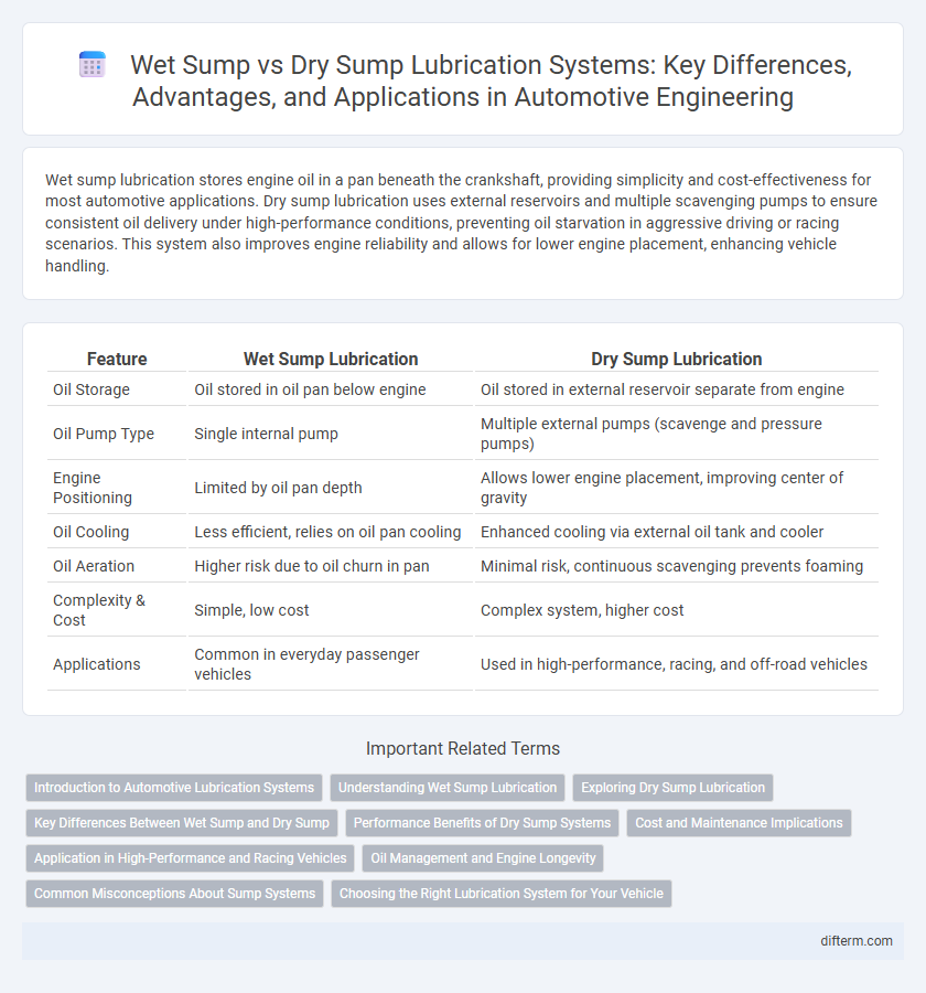 Wet Sump vs Dry Sump Lubrication Systems: Key Differences, Advantages, and Applications in Automotive Engineering
