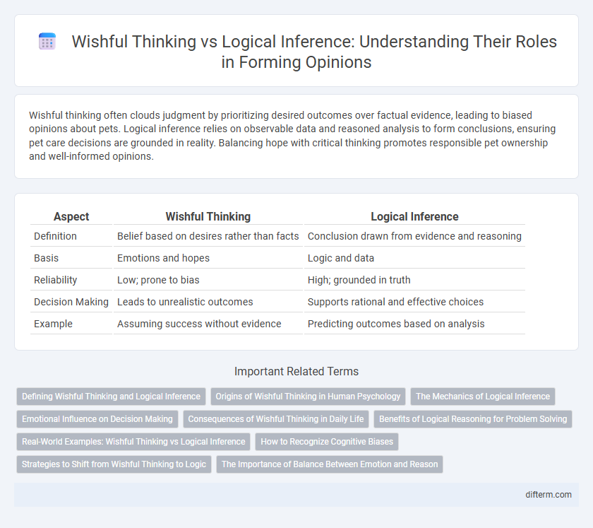 Wishful Thinking vs Logical Inference: Understanding Their Roles in Forming Opinions