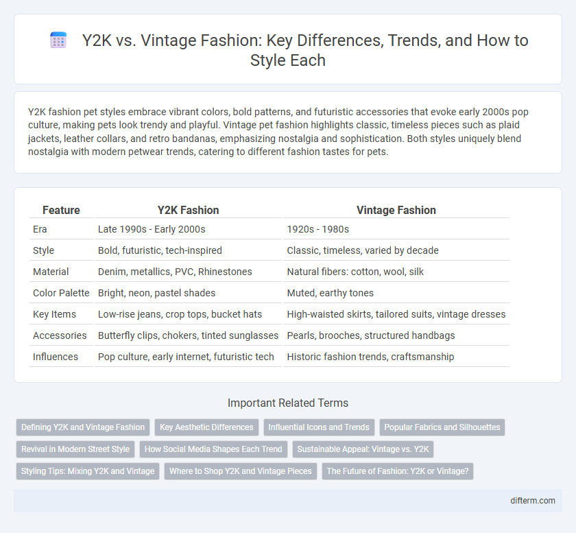 Y2K vs. Vintage Fashion: Key Differences, Trends, and How to Style Each