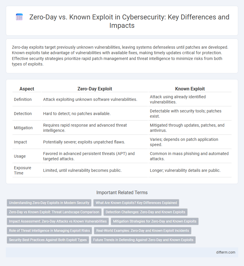Zero-Day vs. Known Exploit in Cybersecurity: Key Differences and Impacts