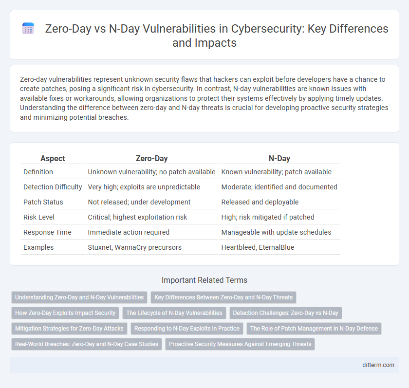 Zero-Day vs N-Day Vulnerabilities in Cybersecurity: Key Differences and Impacts