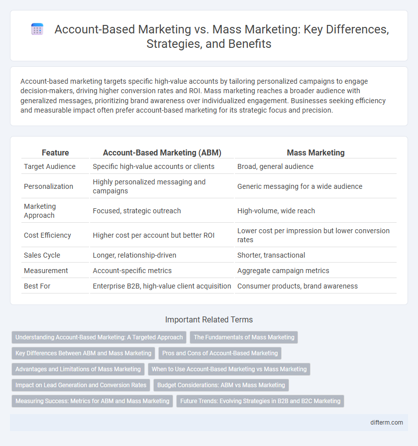 Account-Based Marketing vs. Mass Marketing: Key Differences, Strategies, and Benefits