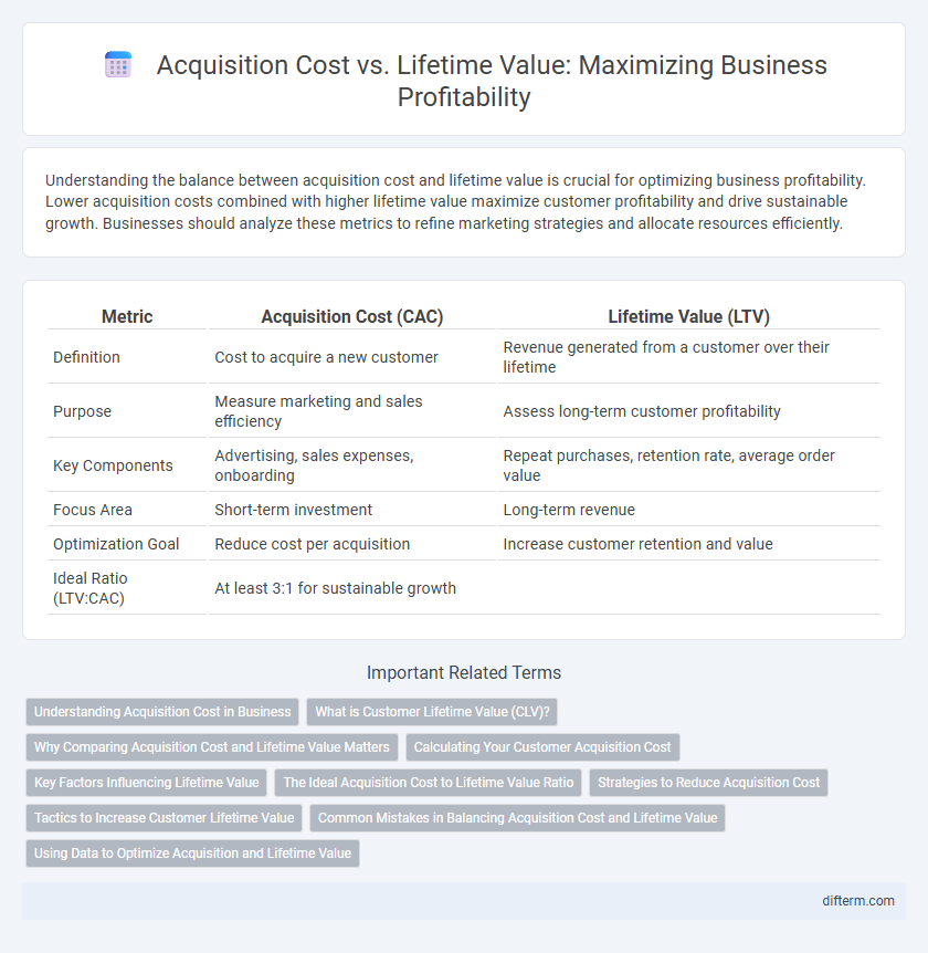 Acquisition Cost vs. Lifetime Value: Maximizing Business Profitability