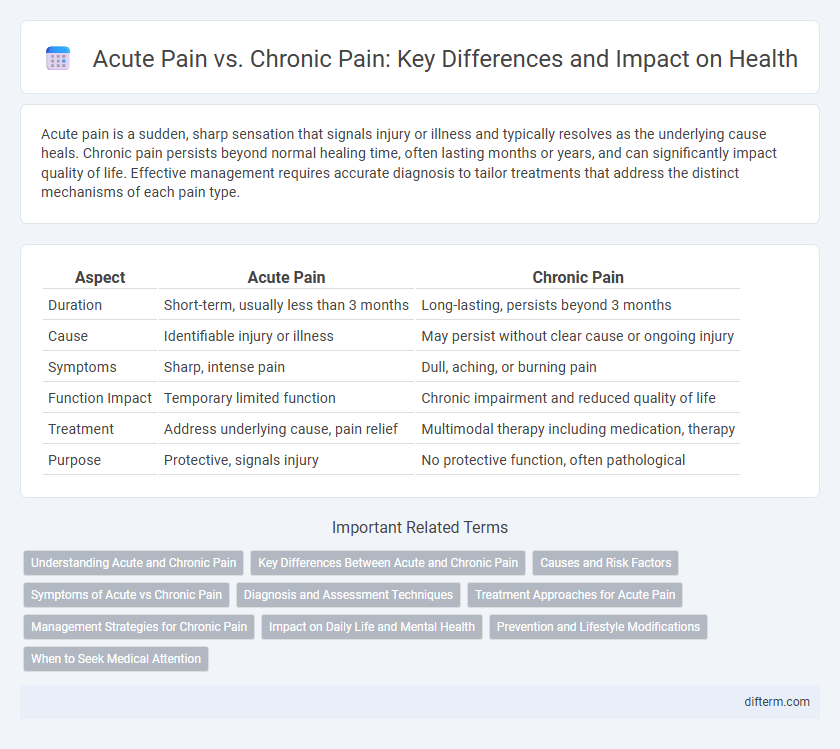 Acute Pain vs. Chronic Pain: Key Differences and Impact on Health