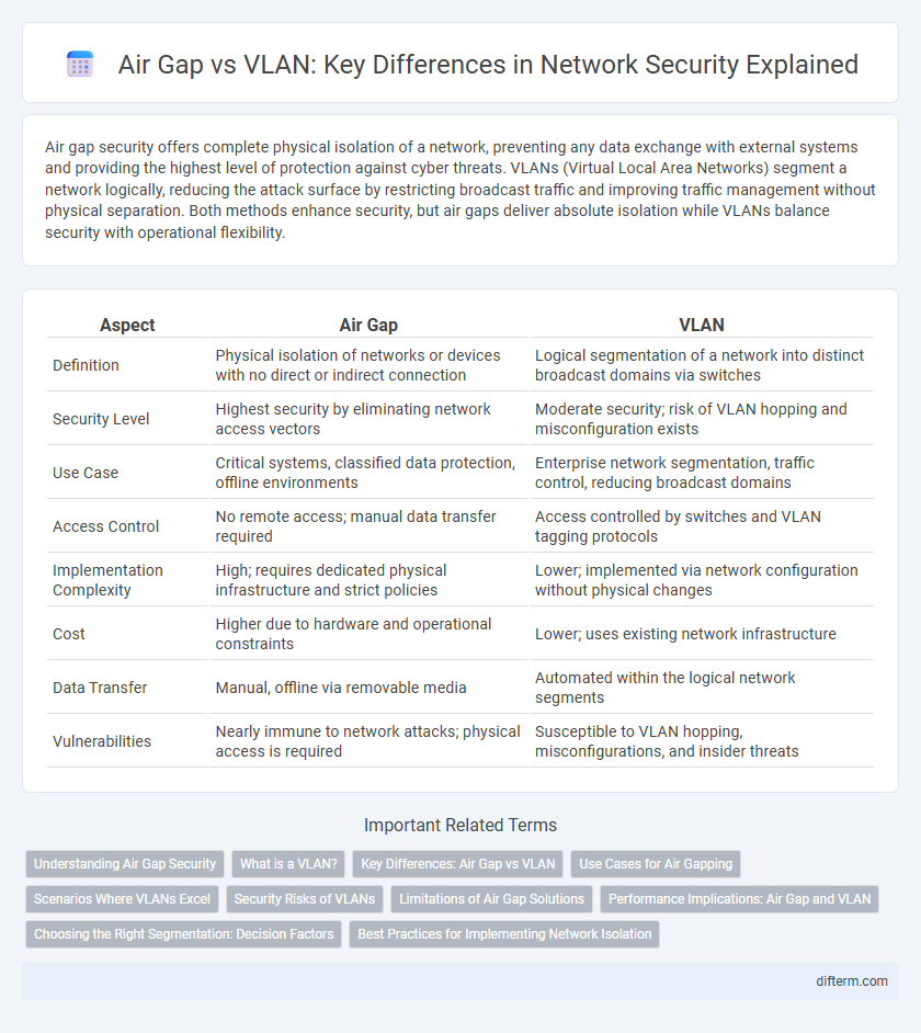 Air Gap vs VLAN: Key Differences in Network Security Explained