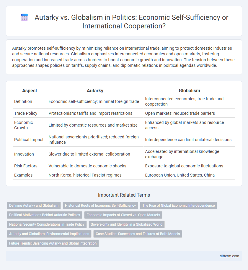 Autarky vs. Globalism in Politics: Economic Self-Sufficiency or International Cooperation?