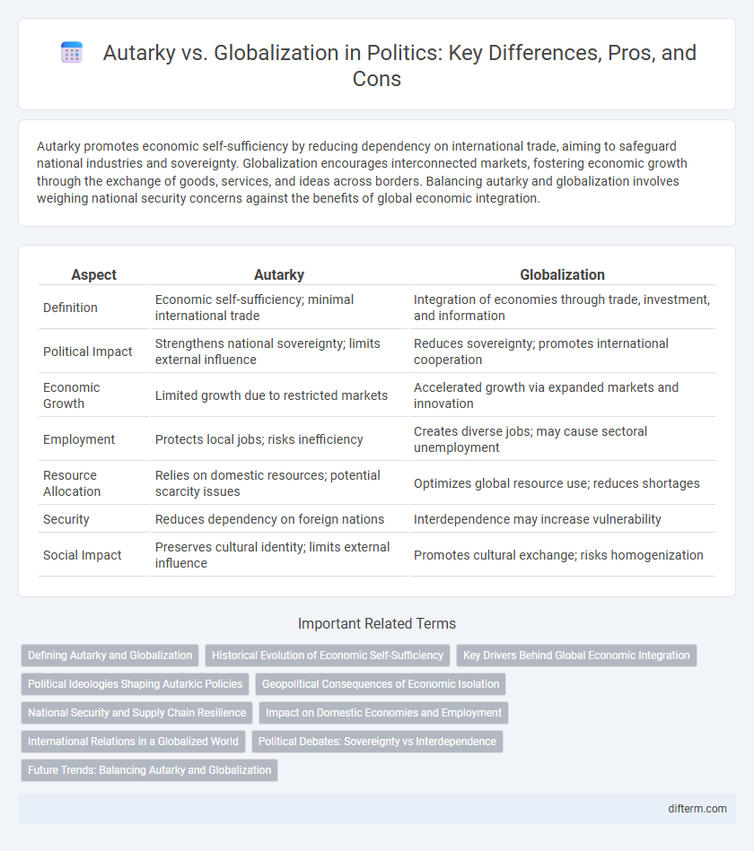 Autarky vs. Globalization in Politics: Key Differences, Pros, and Cons
